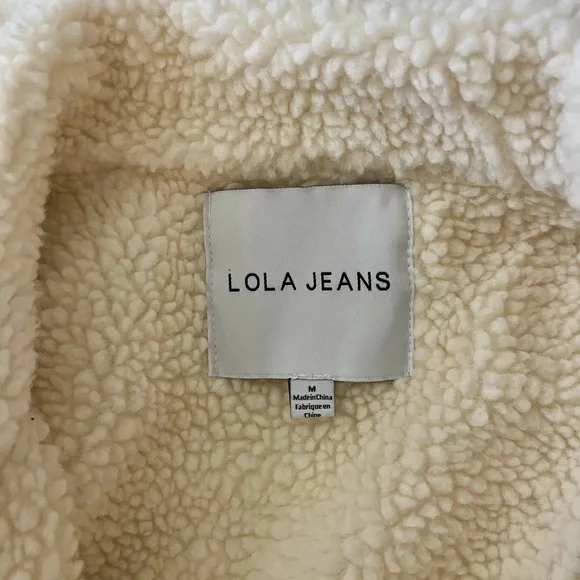 Cream Sherpa-Lined Jacket - Picture 3 of 4